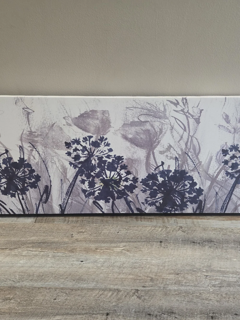 Blue Floral Wall Art Canvas - Brand